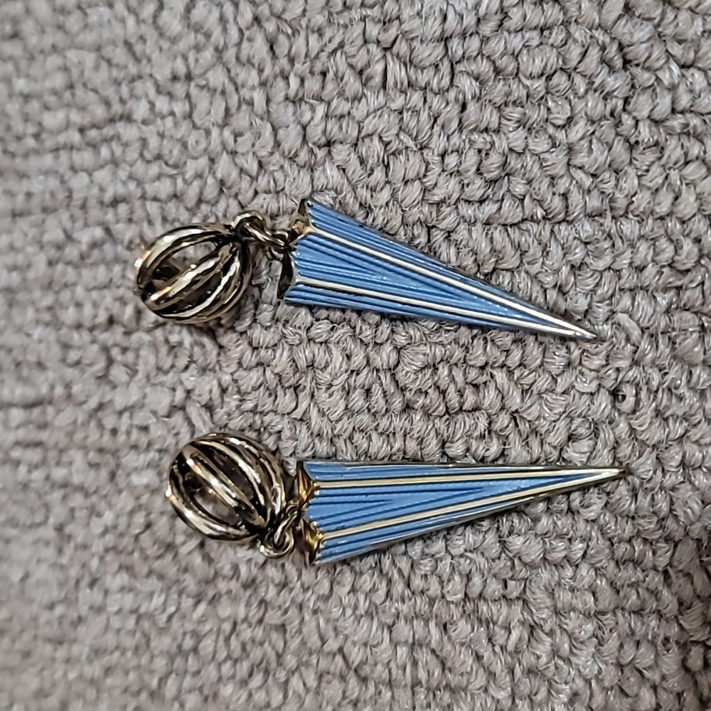 LULU FROST VINTAGE EARRINGS (one of a kind) blue